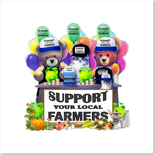 Support your local farmers Posters and Art